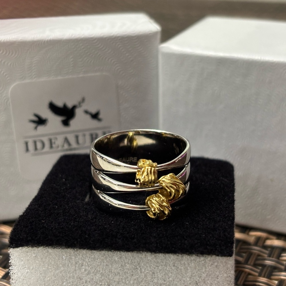 New! Ideaure fidget ring sterling silver size 6.5